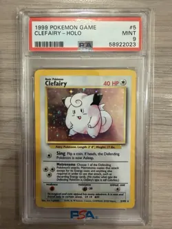 1999 Pokemon Clefairy PSA 9 Mint Holo #5 - Image 1