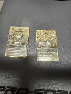 1999 Pokemon 23K Gold-Plated Burger King Nintendo Pikachu and Jigglypuff loose - Image 2