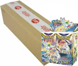 Pokemon TCG Brilliant Stars Booster Box Case Sealed Sword and Shield - Image 1