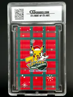 2024 Pokemon CG 10 Pristine CLEFAIRY Christmas Data TCG XMAS Holiday CGC PSA - Image 2