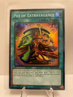 Yu-Gi-Oh! Pot of Extravagance * Super Rare * RA01-EN059 1st Ed NM - Image 1