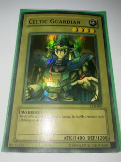 Yu-Gi-Oh HEAVY MAX FADED and WAVY GLOSSY Celtic Guardian LOB-007 LP - Image 2