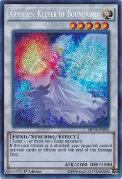 [SECRET RARE] YuGiOh - Armades Keeper of Boundaries - NM/M MP14-EN095 1st Ed - Image 1