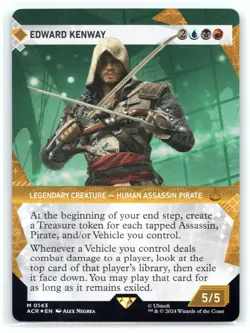 MTG NM Foil Edward Kenway (Showcase) 143 M Universes Beyond: Assassin's Creed - Image 1
