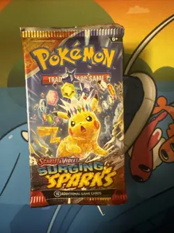 Lot Of 10 Pokemon TCG Scarlet & Violet Surging Sparks Sealed Booster Packs - Image 1