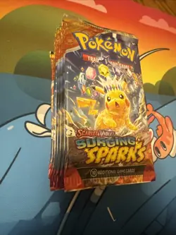 Lot Of 10 Pokemon TCG Scarlet & Violet Surging Sparks Sealed Booster Packs - Image 2