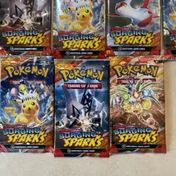 Pokemon TCG Scarlet And Violet Surging Sparks Sealed Booster Packs Lot Of 10 - Image 5