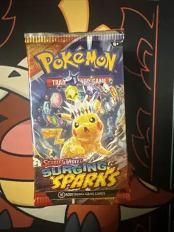 Lot Of 10 Pokemon TCG Scarlet & Violet Surging Sparks Sealed Booster Packs - Image 1