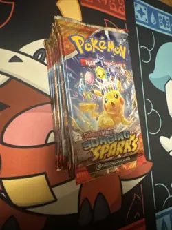 Lot Of 10 Pokemon TCG Scarlet & Violet Surging Sparks Sealed Booster Packs - Image 2