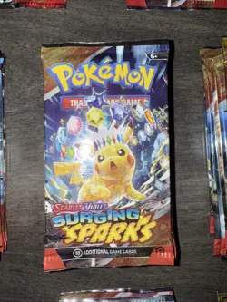 Pokemon TCG Scarlet And Violet Surging Sparks Sealed Booster Packs Lot Of 6 - Image 2