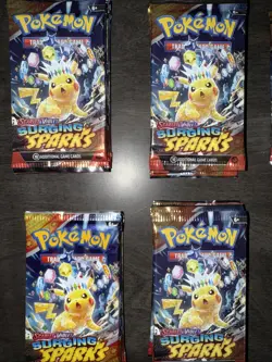 Pokemon TCG Scarlet And Violet Surging Sparks Sealed Booster Packs Lot Of 6 - Image 3