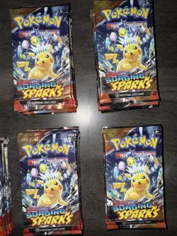 Pokemon TCG Scarlet And Violet Surging Sparks Sealed Booster Packs Lot Of 6 - Image 4