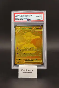 2025 POKEMON MEG EN-MEGA EVOLUTION MEGA HYPER RARE #187 MEGA GARDEVOIR EX PSA 10 - Image 1