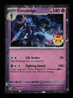 Ceruledge 040/091 Promo Holo 2024 Pokemon Day Stamped Pokemon Card - Image 1