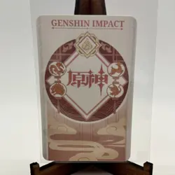Raiden Shogun Genshin Impact Solo Waifu Pixel Holo Anime Girl Card - Image 2