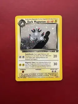 Dark Magneton 11/82 Holo Rare Team Rocket Pokemon Card MP - Image 1