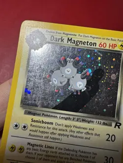 Dark Magneton 11/82 Holo Rare Team Rocket Pokemon Card MP - Image 3