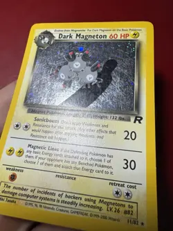 Dark Magneton 11/82 Holo Rare Team Rocket Pokemon Card MP - Image 5
