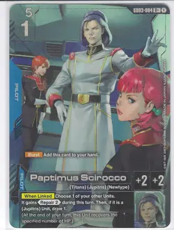 Paptimus Scirocco - GD03-084 R+ Gundam Card Game - Near Mint/Mint - Image 1