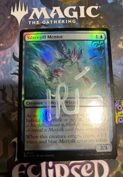 Silvergill Mentor #69 (M)ECL Magic MTG NVR PLAYED AUTOGRAPHED BY ARTIST NO COA - Image 1