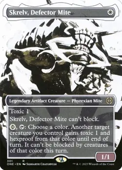 Skrelv, Defector Mite (Showcase) Phyrexia: All Will Be One 301 Foil NM - Image 1