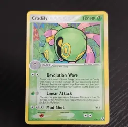 Pokemon Cradily EX Legend Maker Holo Rare Card 3/92 HP100 2006 TCG - Image 1