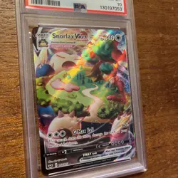Pokemon 2020 Sword & Shield Snorlax VMAX Full Art Holo #142/202 PSA 10 - Image 2