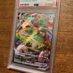 Pokemon 2020 Sword & Shield Snorlax VMAX Full Art Holo #142/202 PSA 10 - Image 3