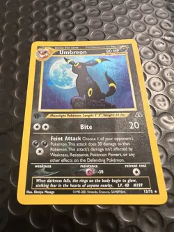 2001 1ST EDITION Neo Discovery Umbreon 13/75 Holo Foil Pokemon WOTC Moonbreon - Image 2