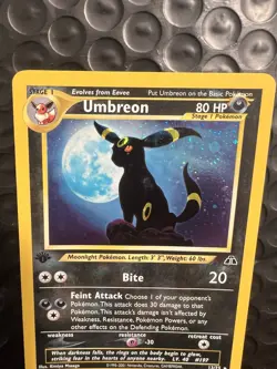 2001 1ST EDITION Neo Discovery Umbreon 13/75 Holo Foil Pokemon WOTC Moonbreon - Image 3