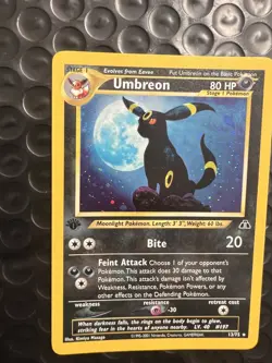 2001 1ST EDITION Neo Discovery Umbreon 13/75 Holo Foil Pokemon WOTC Moonbreon - Image 5
