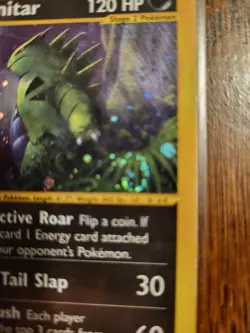 Tyranitar Aquapolis Holo Rare H28/H32 with great SWIRL 💎 Pokemon vintage - Image 2