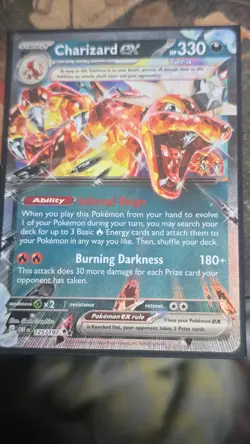 Pokemon - Charizard ex 125/197 Double Rare Holo Obsidian Flames NM - Image 1