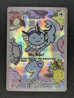 Pokemon Fan Art After Skool Hobby 65 - Ditto Vaporeon Holo 1st Print - Image 1