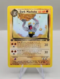 Pokemon 1st Edition Team Rocket Dark Machoke 40/82 - Image 1
