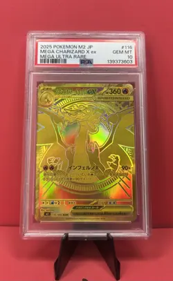 2025 Pokemon Japanese M2-Inferno X Mega Charizard X EX Ultra Rare PSA 10 #116 - Image 1
