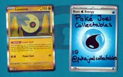 Lunatone MEP 004, Mega Evolution Stamped, Prerelease Pokemon Tcg Promo Mep004 LP - Image 3
