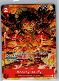Monkey.D.Luffy OP01-024 Alt Art Romance Dawn - One Piece Card Game - NM - Image 1