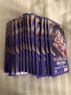 One Piece TCG The Azure Sea's Seven Sleeved Booster Pack (OP-14) Lot of 14 - Image 1