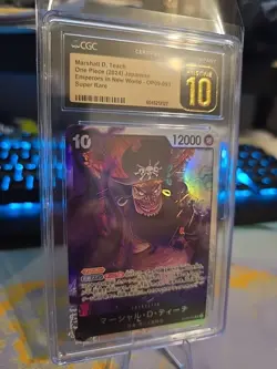 Pristine 10 One Piece OP09-093 SR Marshall.D.Teach Emperors the New World - Image 2