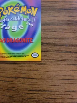 Topps Dragonite #149 Pokemon Non Holo E12 Of 12 Trading Card Blue Label - Image 3