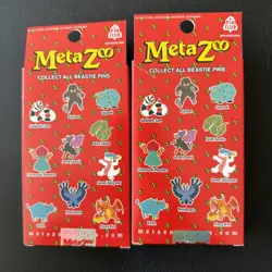 MetaZoo Pin Club Mothman & Bigfoot Pin + Promo Card Set 1st Edition Lot - Image 4