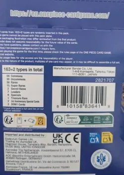 One Piece TCG The Azure Sea’s Seven OP-14 Sleeved Booster Pack Lot Of 10 Sealed - Image 2