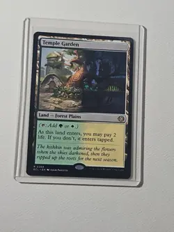 Wizards of the Coast Magic: The Gathering Temple Garden Land Rare 268 - Image 1