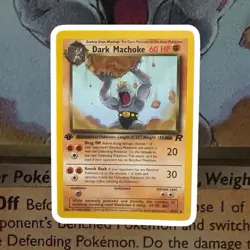 Dark Machoke 1st edition Team Rocket 40/82 WOTC vintage Pokemon - Image 1