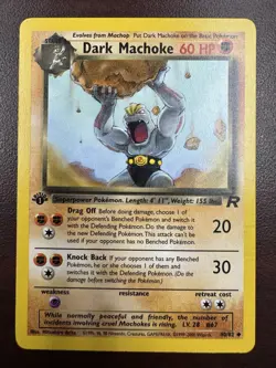 Dark Machoke Team Rocket Uncommon LP Pokemon 40/82 1st Edition - Image 1