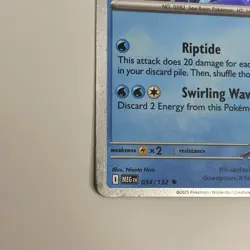 🔥 Kyogre #034/132 Cosmos Holo SWIRL 🌀 NM | Mega Evolution - 2025 Pokemon Card - Image 3