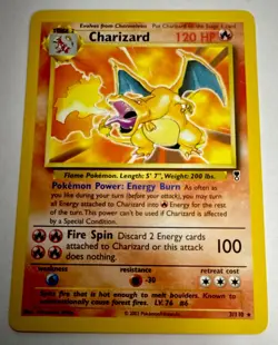Charizard Non Holo 3/110 Legendary Collection WOTC 2002 Pokemon Card NM - Image 1
