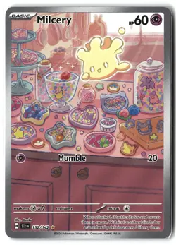Milcery ⭐ 152/142 Holo Illustration Rare Stellar Crown 2024 Pokemon NM - Image 1