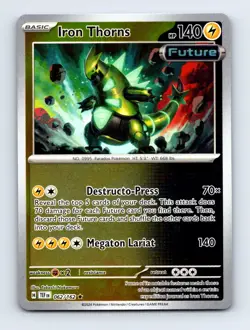 #62 2024 Temporal Forces Iron Thorns Reverse Holo - Image 1